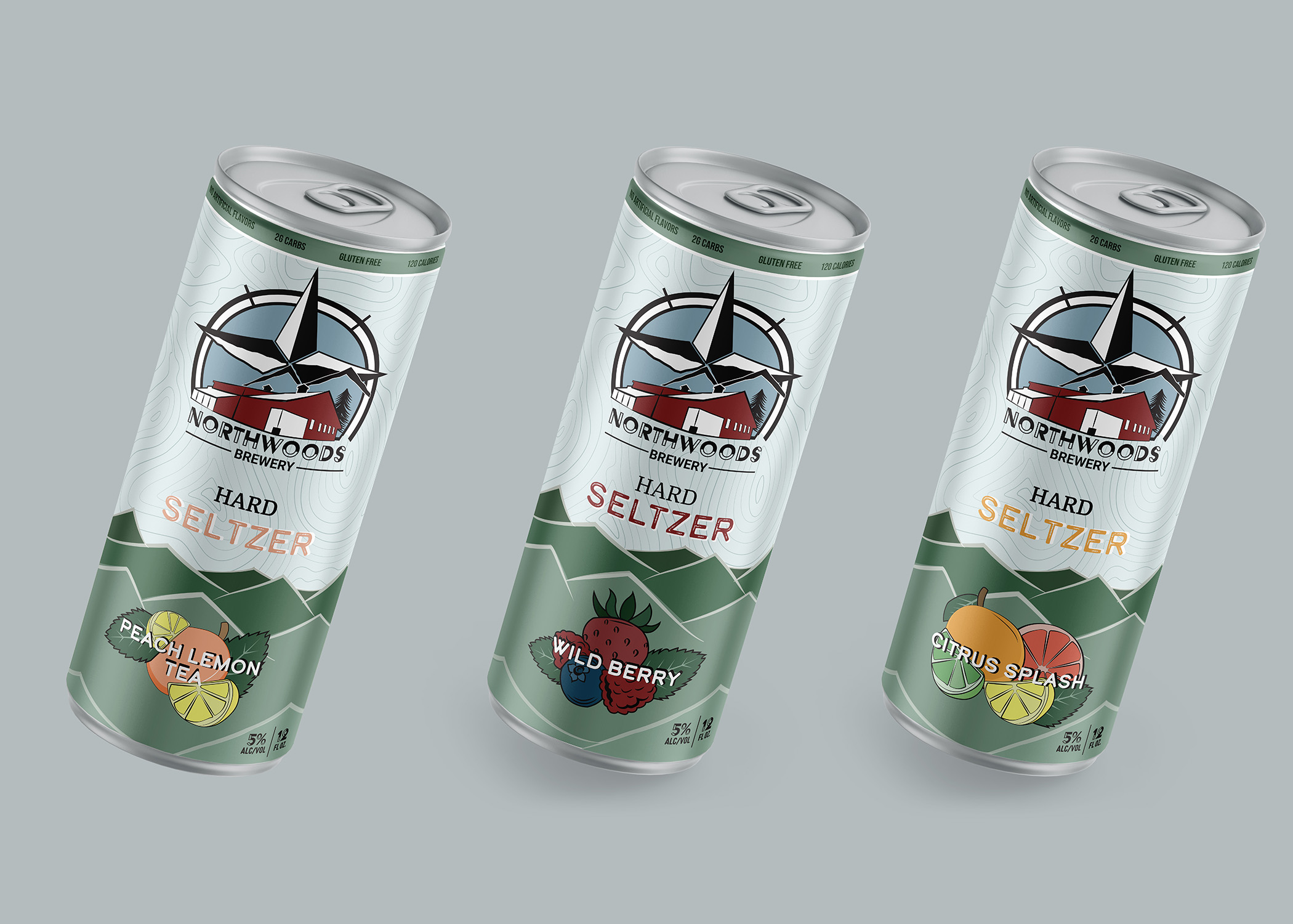 hard seltzer can designs 3 flavors
