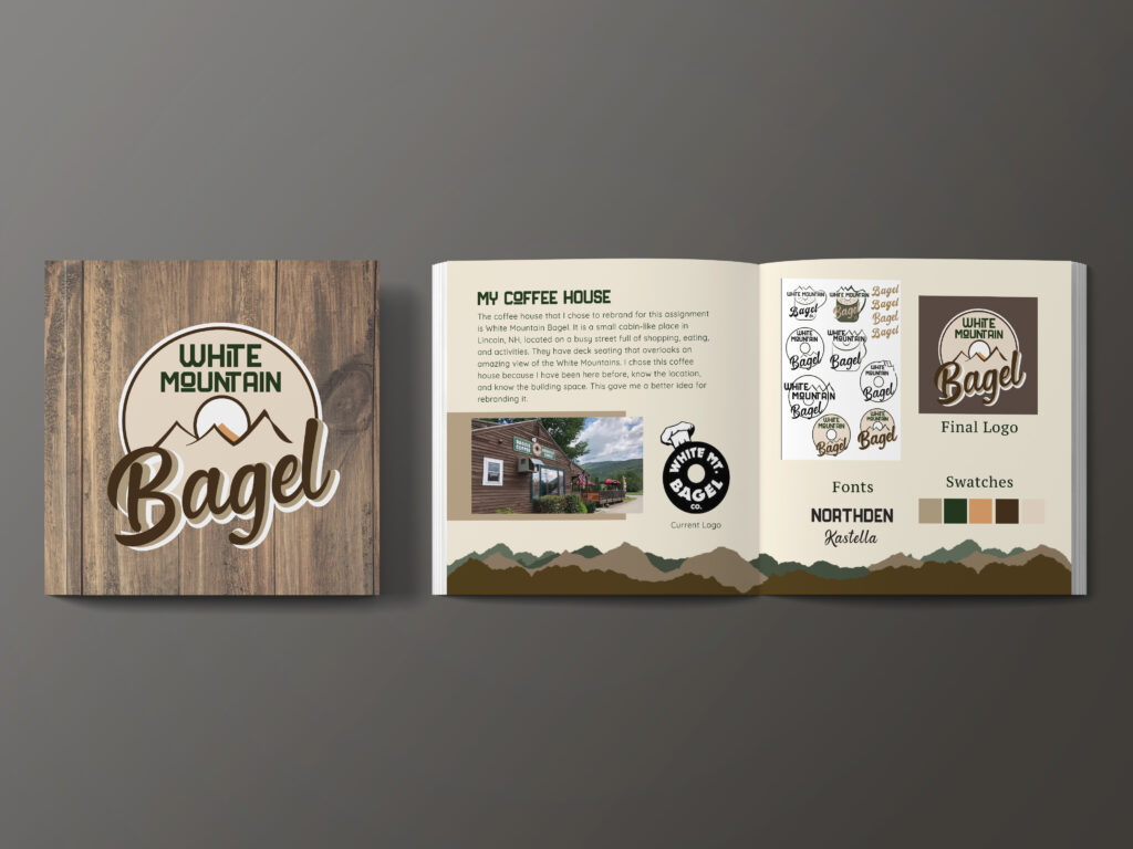 coffee house rebrand booklet design