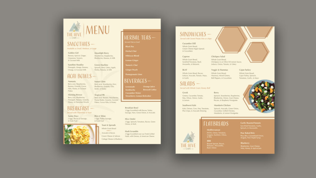 menu wellness retreat design